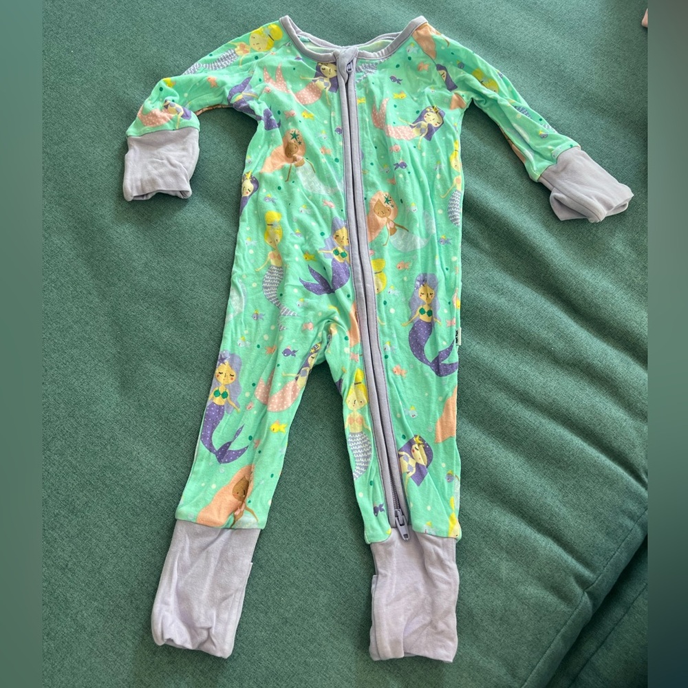 Little Sleepies Green Mermaid Pajamas